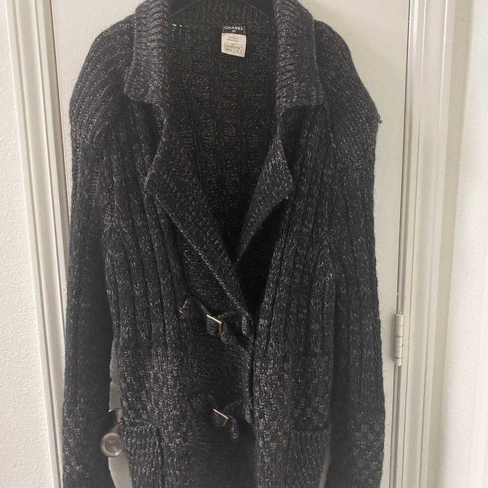 CHANEL black and brown colorway. Women's Cardigan